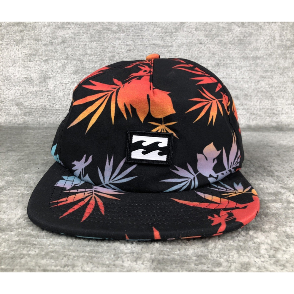 Billabong Tropical Leaf Pattern Strapback Hat Cap